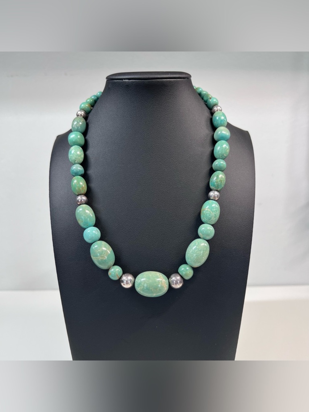 Carolyn Pollack Green Turquoise Necklace